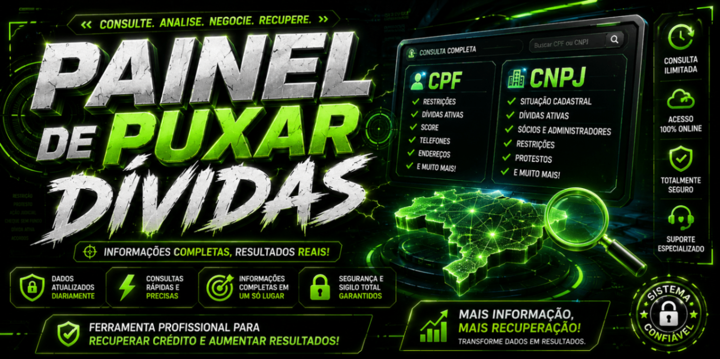 PAINEL DE PUXAR DÍVIDAS CPF E CNPJ