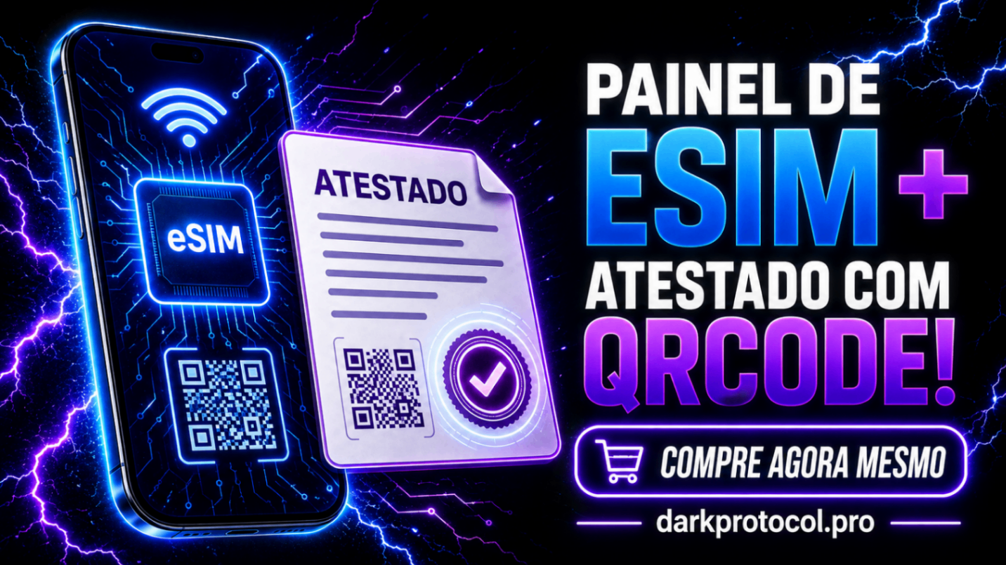 PAINEL DE ESIM + ATESTADO COM QRCODE!