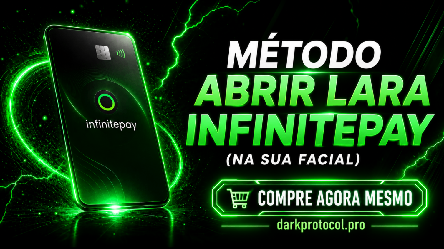 MÉTODO ABRIR LARA INFINITEPAY (NA SUA FACIAL)