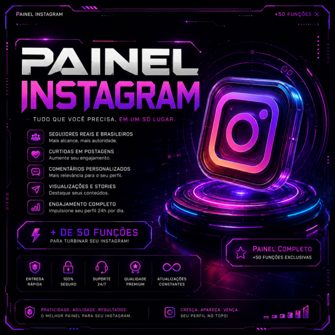 PAINEL SEGUIDORES E CURTIDAS INSTAGRAM