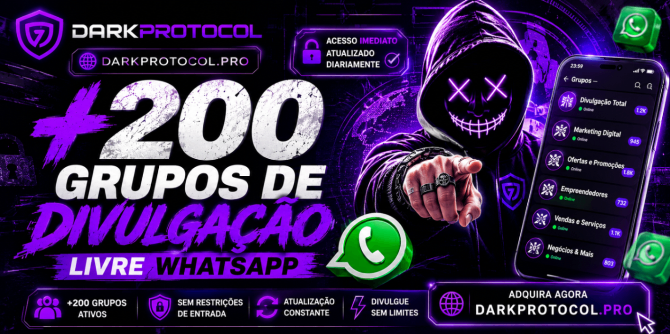 +200 GRUPOS DE DIVULGAÇÃO LIVRE WHATSAPP