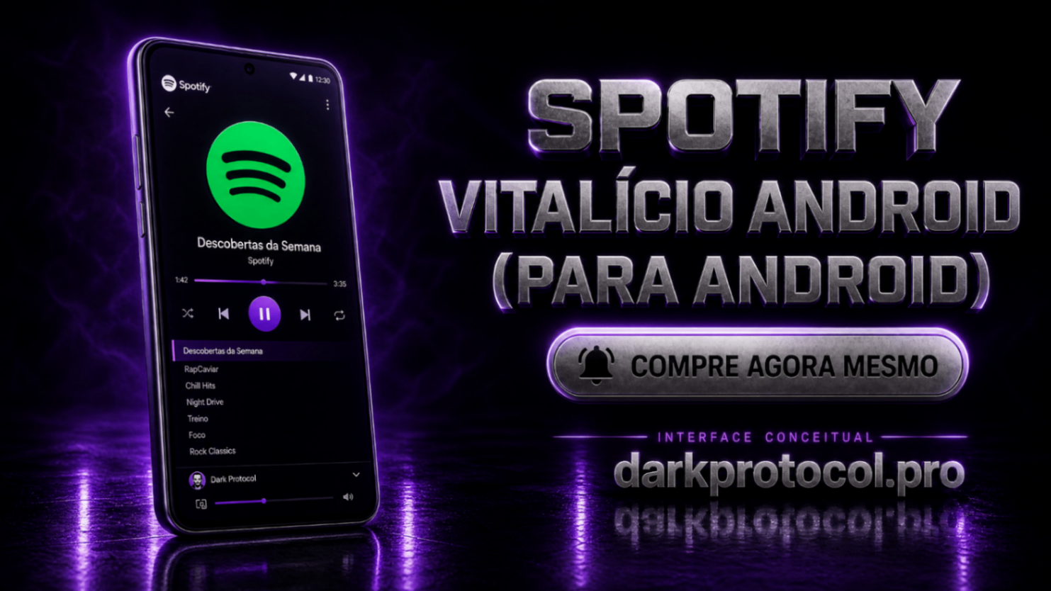 SPOTIFY VITALÍCIO ANDROID (PARA ANDROID)