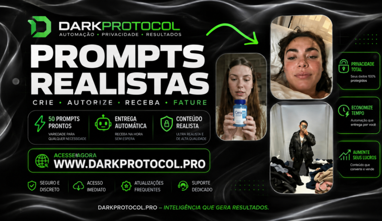[+50] PROMPTS PARA FOTOS E VÍDEOS ULTRA-REALISTAS COM IA PARA TIKTOK SHOP