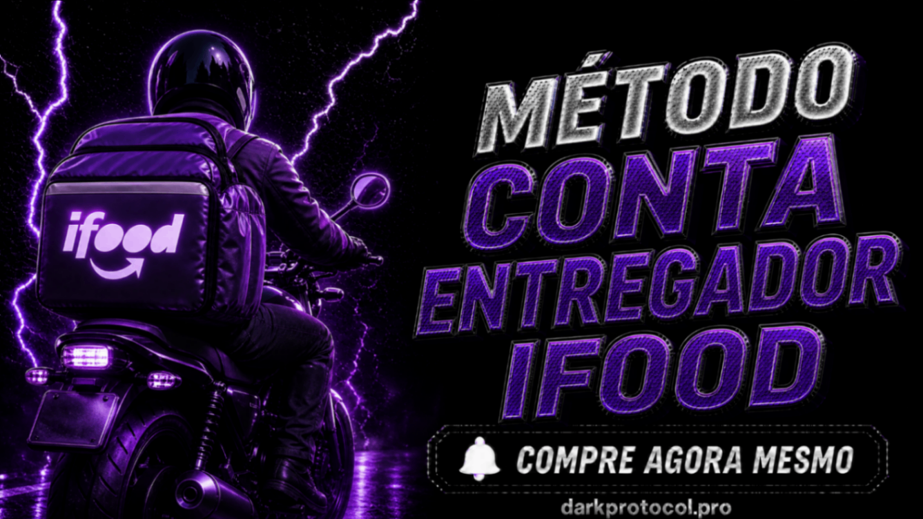 MÉTODO CONTA ENTREGADOR IFOOD