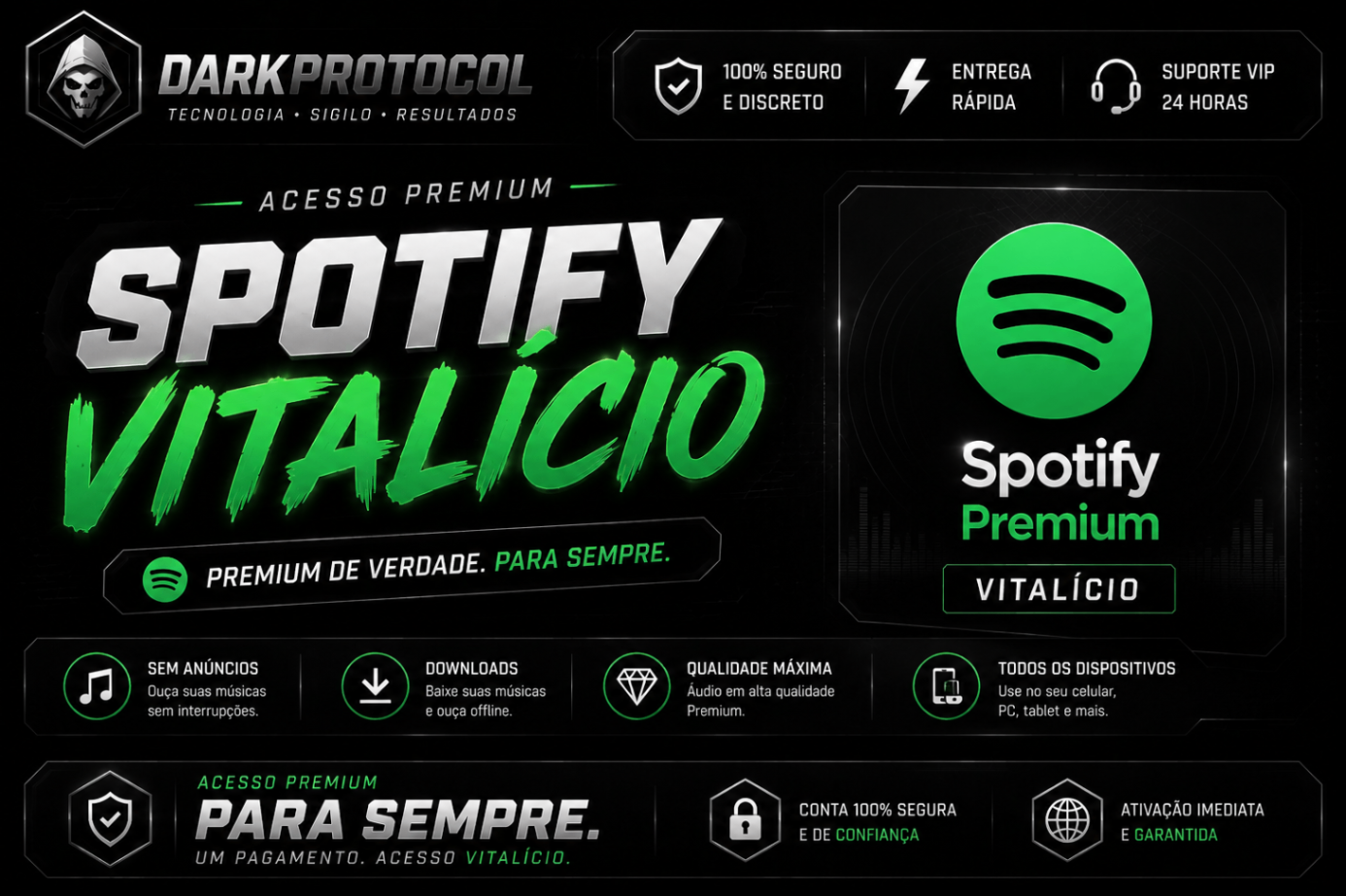 SPOTIFY VITALÍCIO ANDROID (PARA ANDROID)