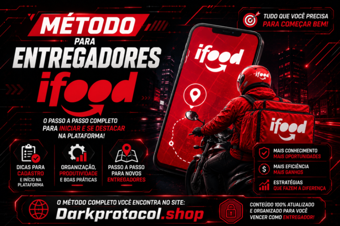 MÉTODO CONTA ENTREGADOR IFOOD
